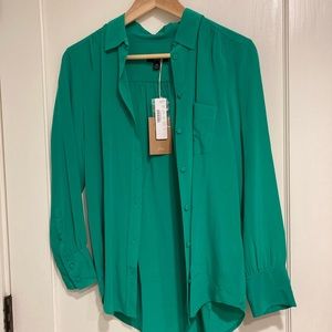NWT 4P J crew silk shirt